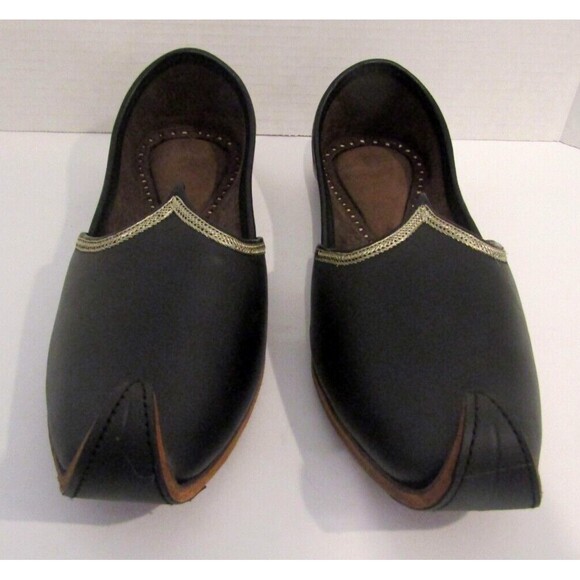Desi Colour Ethnic Loafers Leather Premium Mojari Black Nok Traditional 11.5 main image 7
